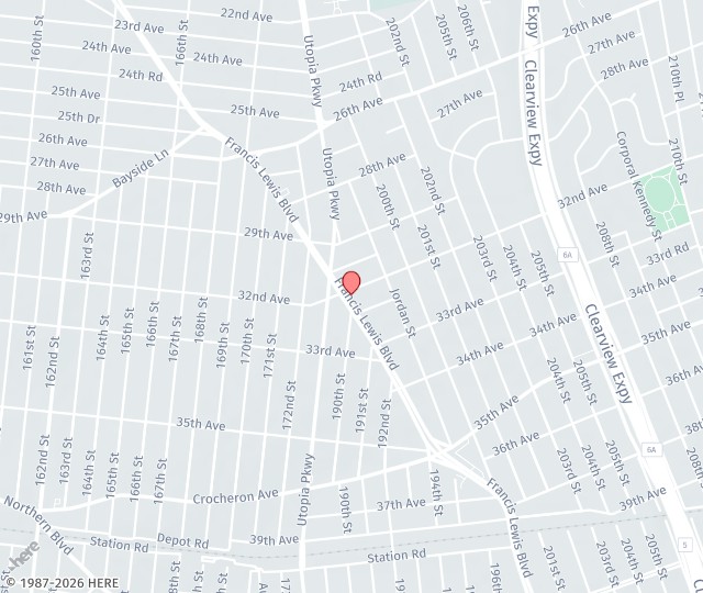 Location Map: 32-07 Francis Lewis Boulevard Bayside, NY 11358
